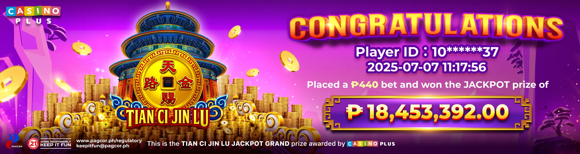 Tian Ci Jin Lu Jackpot