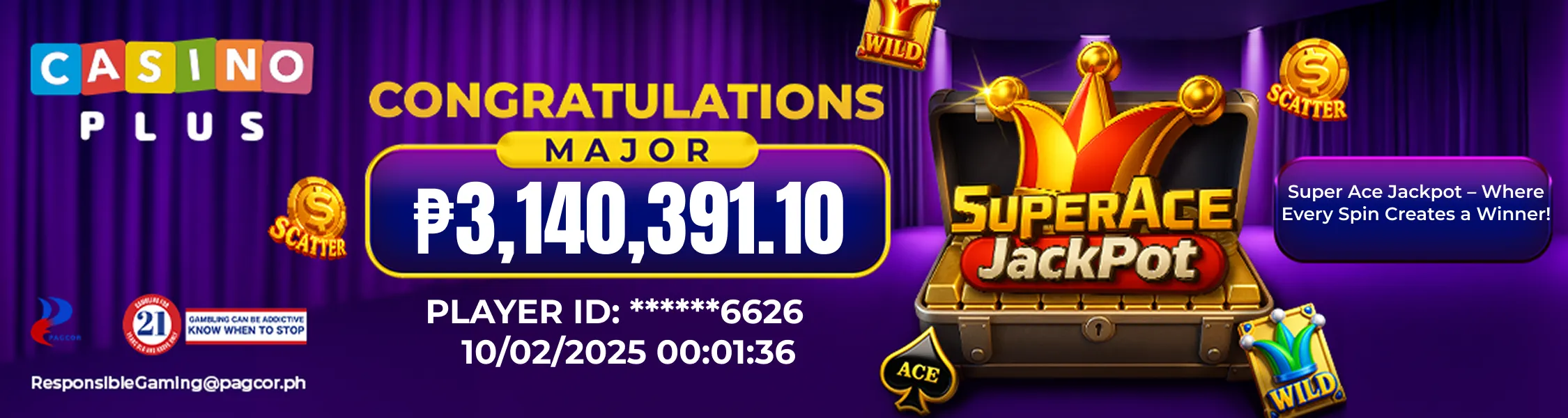 Major jackpot winners