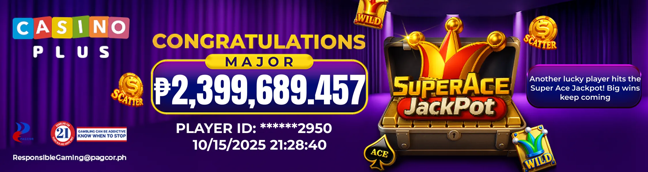 Super Ace jackpot Prize
