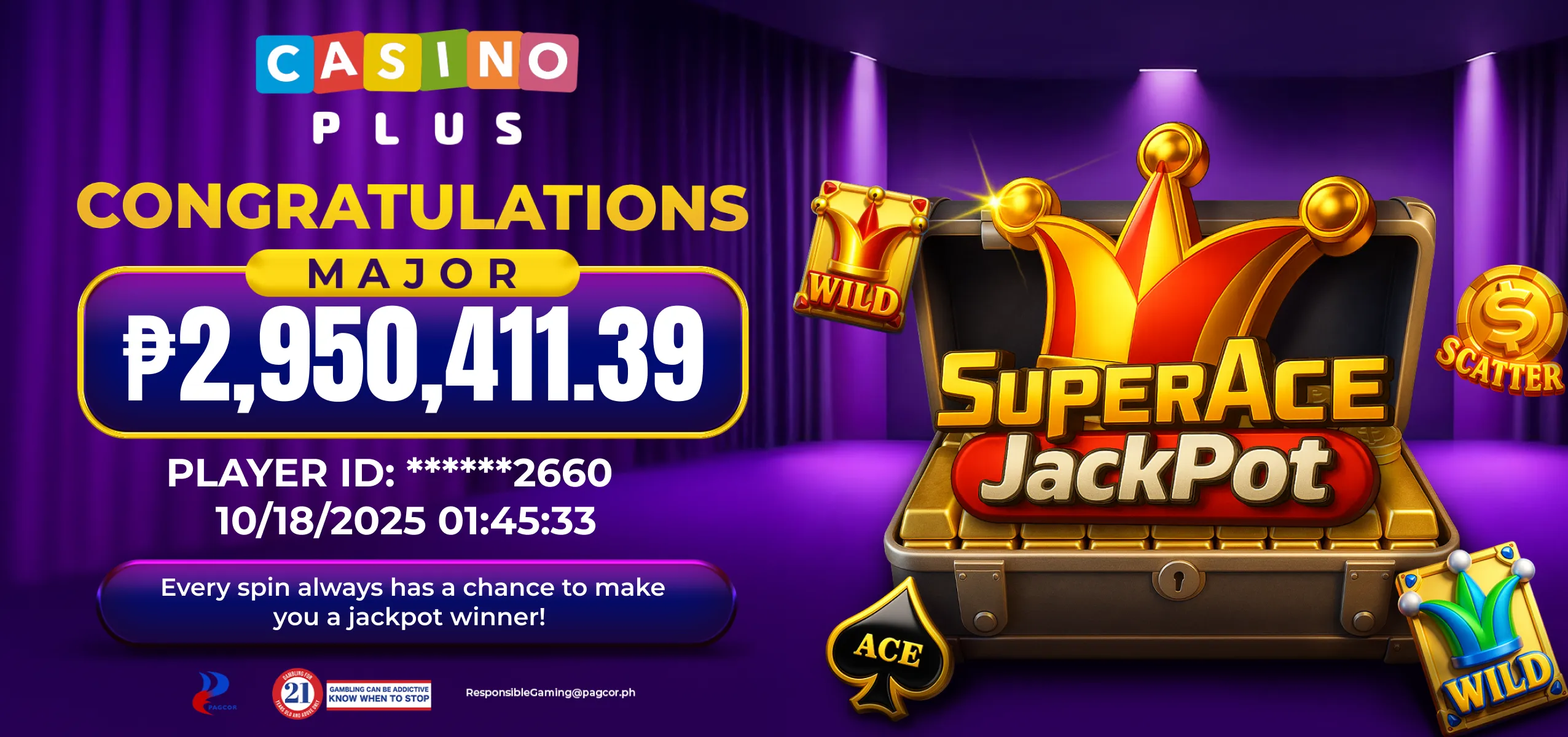 Super Ace jackpot Winner